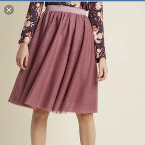 Mauve Tulle Skirt Modcloth 3X